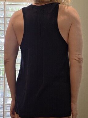 Banana Republic Blue/Black Racerback Knit Tank Top/Vest